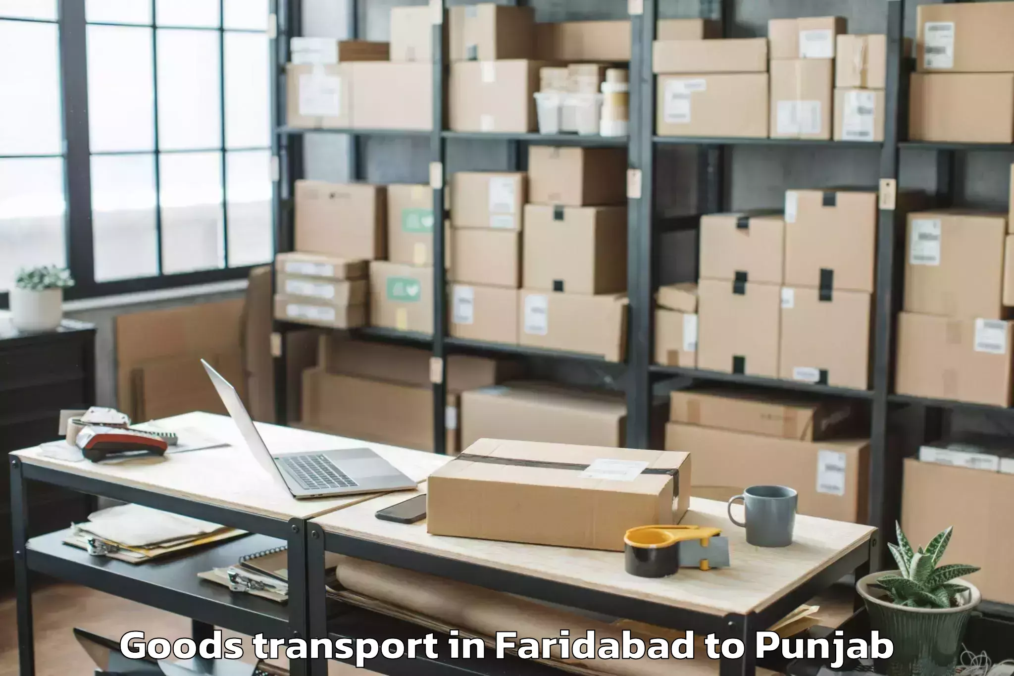 Quality Faridabad to Dhuri Goods Transport